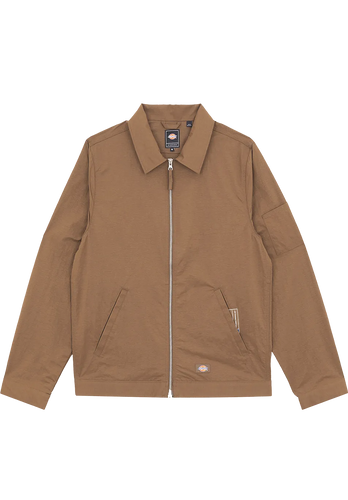 Dickies Skate x Pop Trading Co Eisenhower Jacket Rain Drum Brown