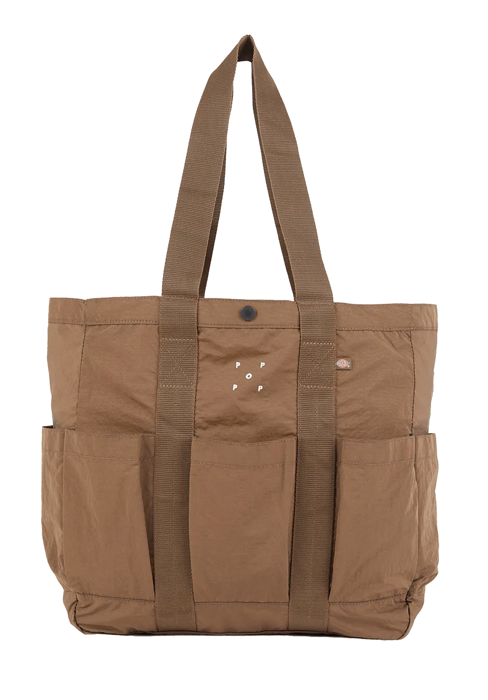 Dickies Skate x Pop Trading Co Tote Bag Rain Drum Brown - ARROW & BEAST