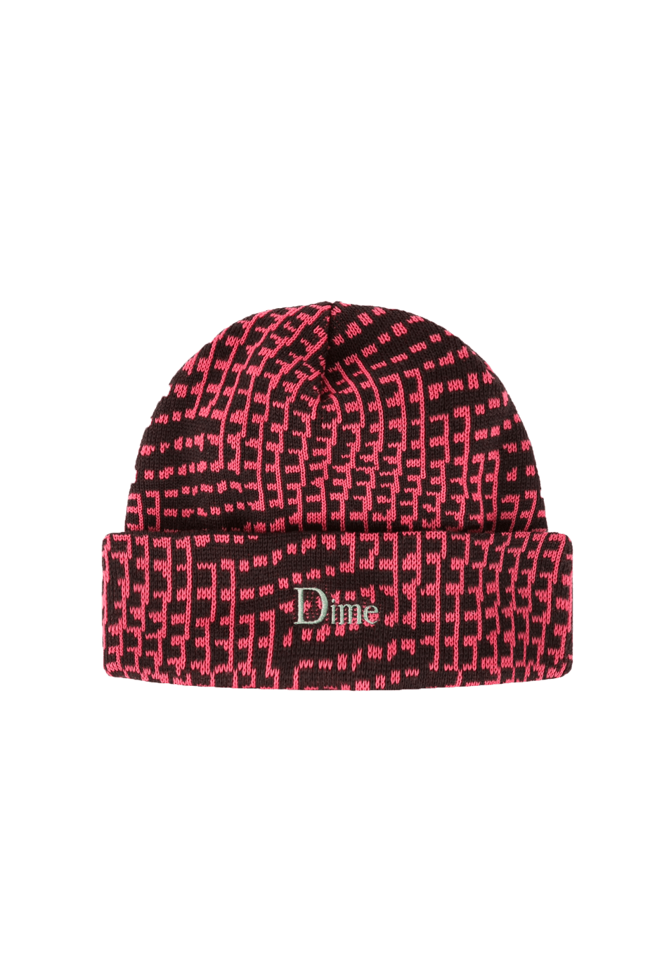 Dime MTL Classic Logo Warp Beanie Raspberry