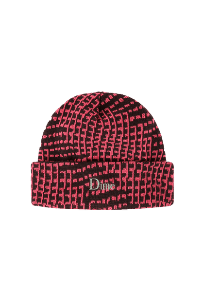 Dime ビーニー Classic Logo Warp Beanie Red Dime MTL Classic Logo Warp Beanie Raspberry – ARROW & BEAST