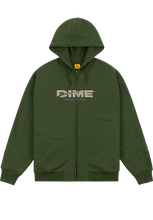 Load image into Gallery viewer, Dime MTL Speedy Zip Hoodie Forest
