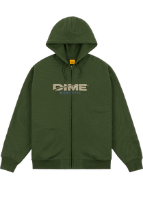 Dime MTL Speedy Zip Hoodie Forest