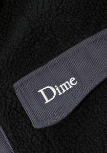 Dime MTL Sherpa Denim Jacket Black