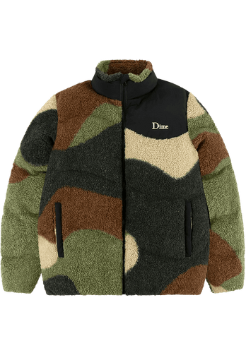 Dime MTL Sherpa Puffer Jacket Camo