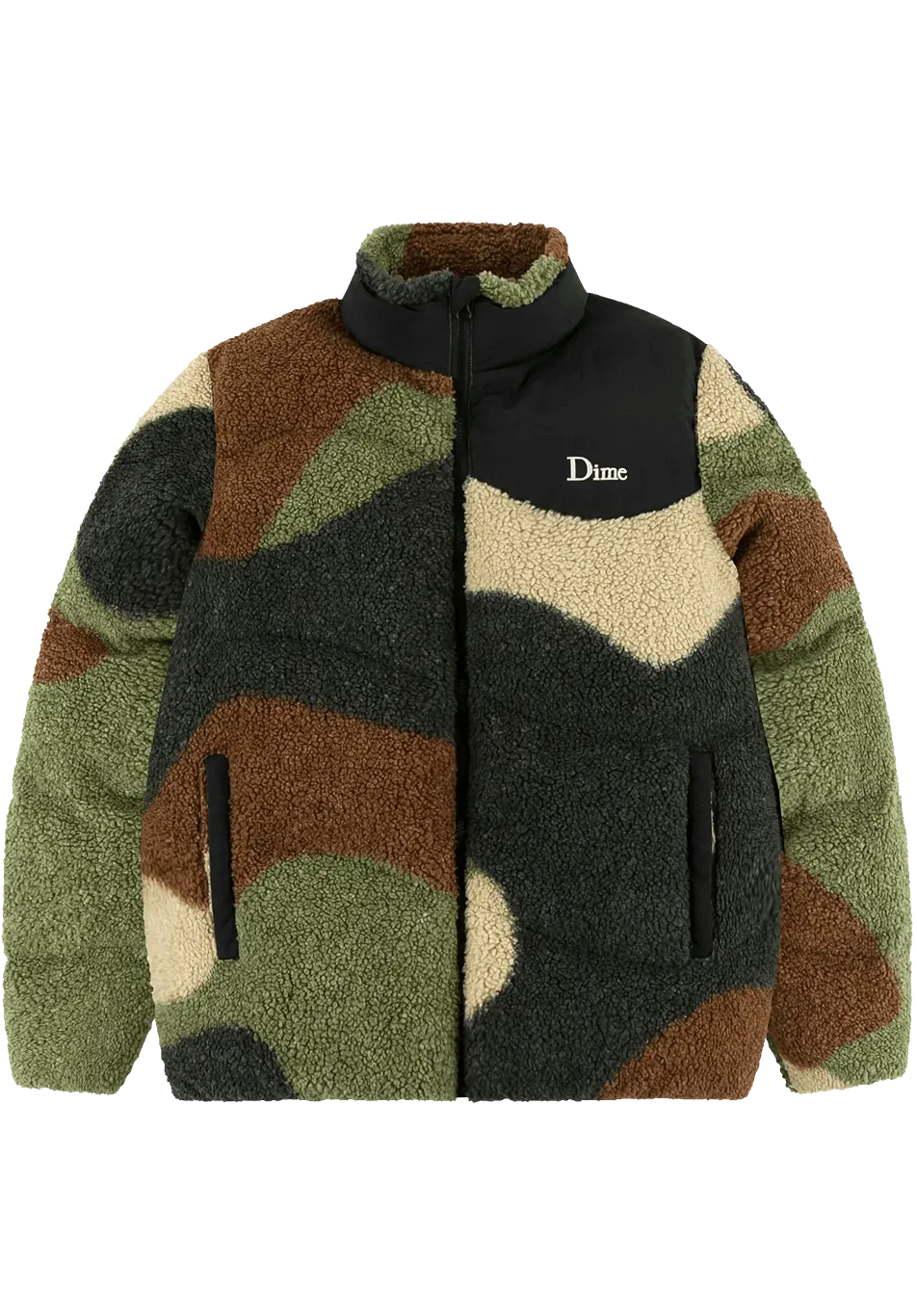 Dime MTL Sherpa Puffer Jacket Camo
