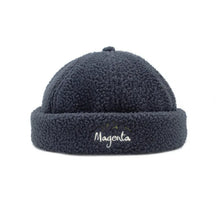 Laden Sie das Bild in den Galerie-Viewer, Magenta Skateboards Sherpa Sailor Beanie Dar Charcoal
