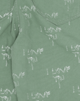 Fucking Awesome I Love You Pleated Baggy Pant Green