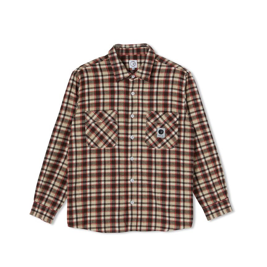 Polar Skate Co. Flannel Shirt Brown