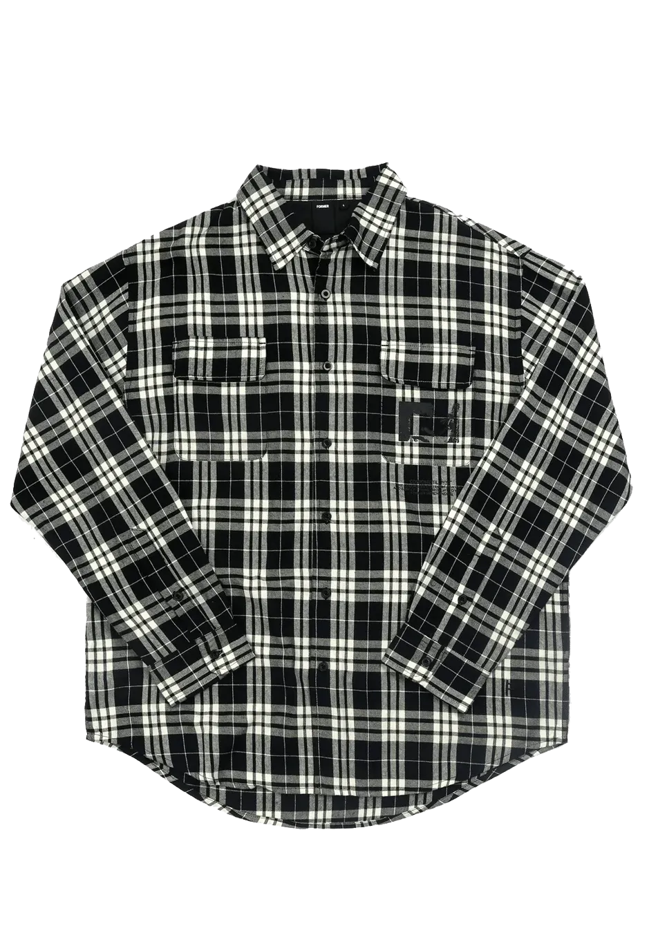 Former Merchandise Ruptured Flanel LS Black - ARROW & BEAST