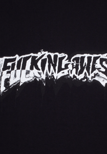 Fucking Awesome Dill Cut Up Logo Hoodie Black