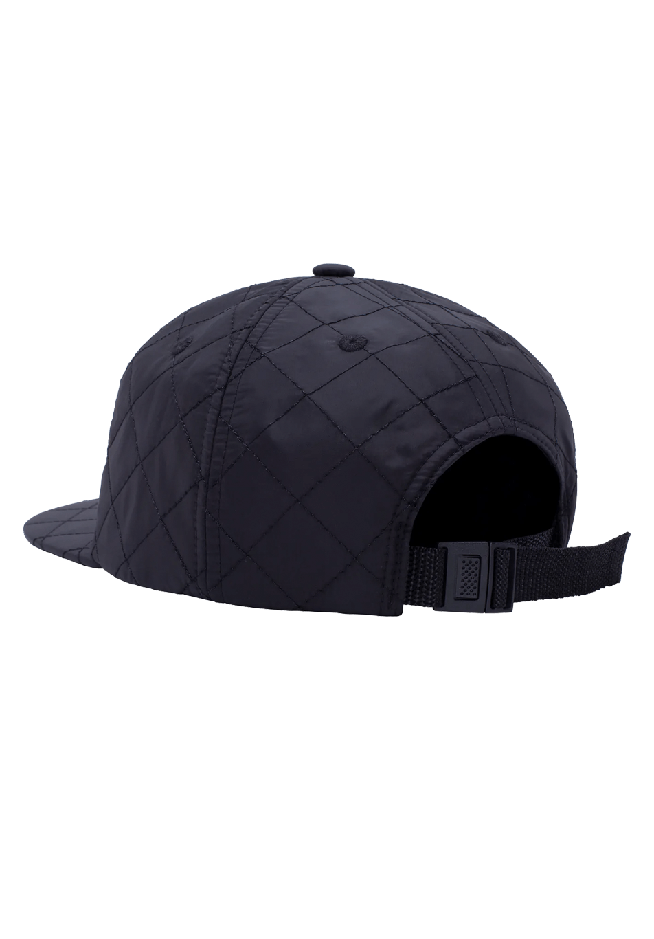 Fucking Awesome Quilted Spiral 6 Panel Snapback Black