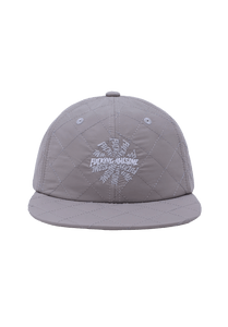 Fucking Awesome Quilted Spiral 6 Panel Snapback Grey