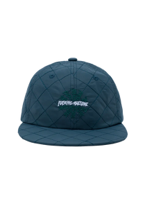 Fucking Awesome Quilted Spiral 6 Panel Snapback Teal