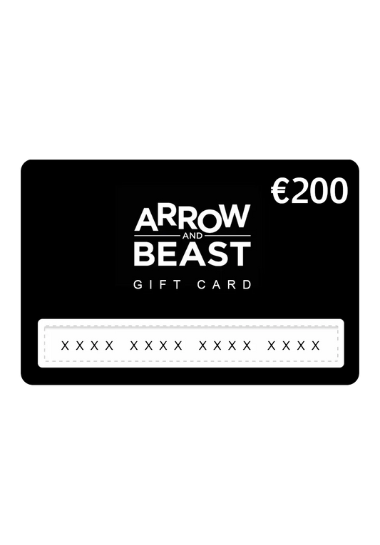 ARROW & BEAST Gift Card 200€ ONLINE + STUTTGART - ARROW & BEAST