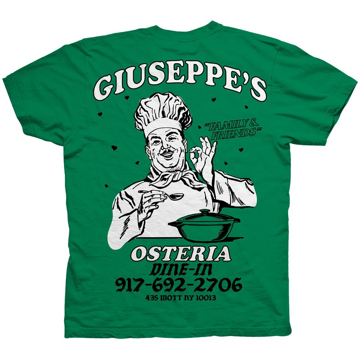 Call Me 917 Giuseppe's Green Tee Green