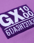 GX1000 61 Sweat à Capuche Logo Lavande