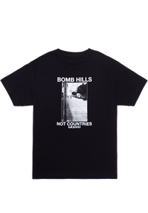 GX1000 Bomb Hills Not Countries Tee Black