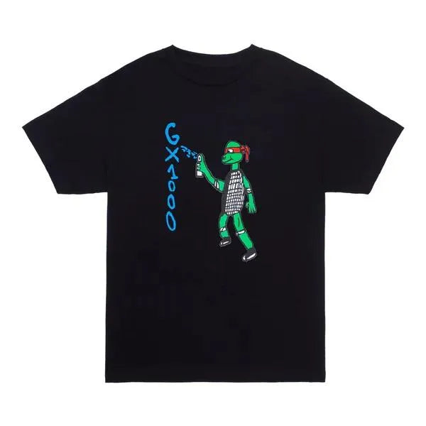 GX1000 - Spray Paint Black Tee - Black - ARROW & BEAST