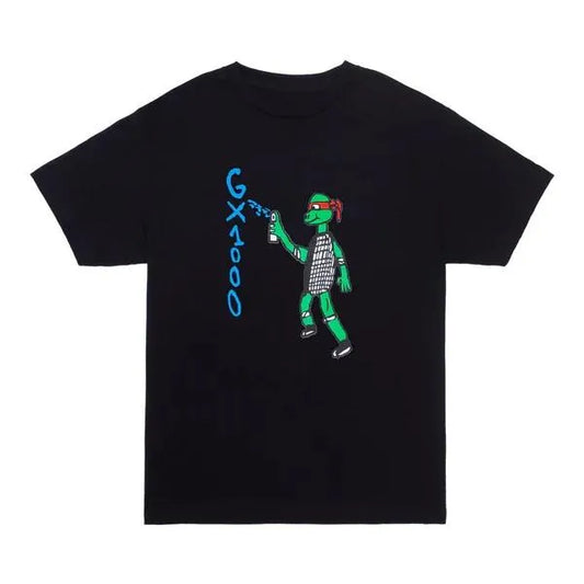 GX1000 - Spray Paint Black Tee - Black - ARROW & BEAST