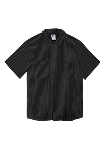 Nike SB Dry-Fit ISO Button Up Shirt Black White Striped