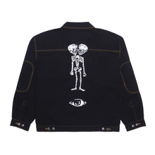 Load image into Gallery viewer, Fucking Awesome - Twin Skull Trucker Jacket - Black
