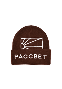 PACCBET #11 Big Logo Beanie Dark Brown