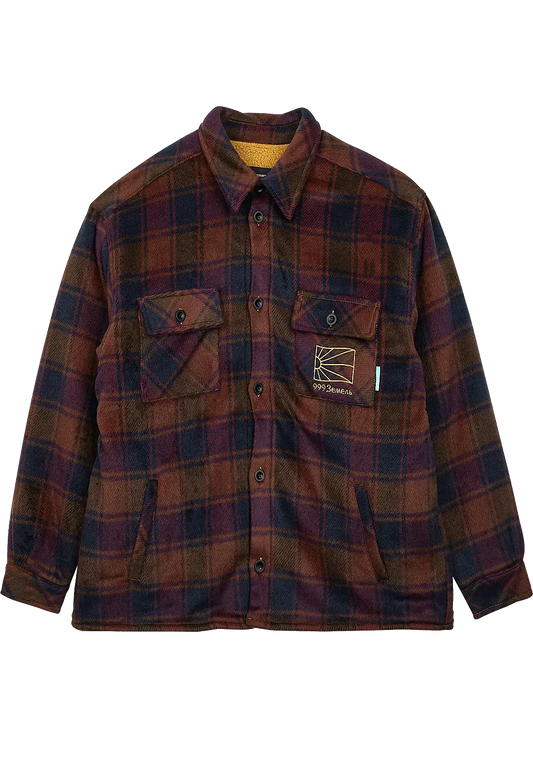 Rassvet #9 Sherpa Lined Woven Shirt Navy ONLINE ONLY - ARROW & BEAST