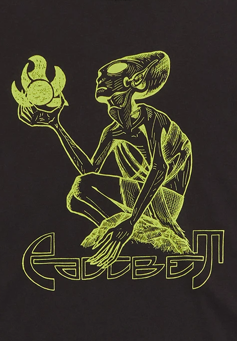 PACCBET #8 Alien Fire Printed Tee Black OUTLET - ARROW & BEAST