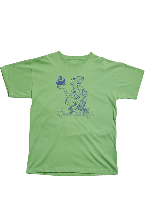 PACCBET #8 Alien Fire Printed Tee Mint Green OUTLET - ARROW & BEAST