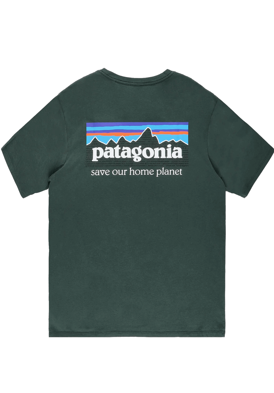 Patagonia P-6 Logo Mission Organic Tee Green