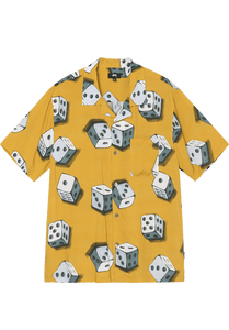 Stussy Dice Pattern Shirt Mustard