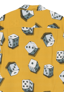 Stussy Dice Pattern Shirt Mustard