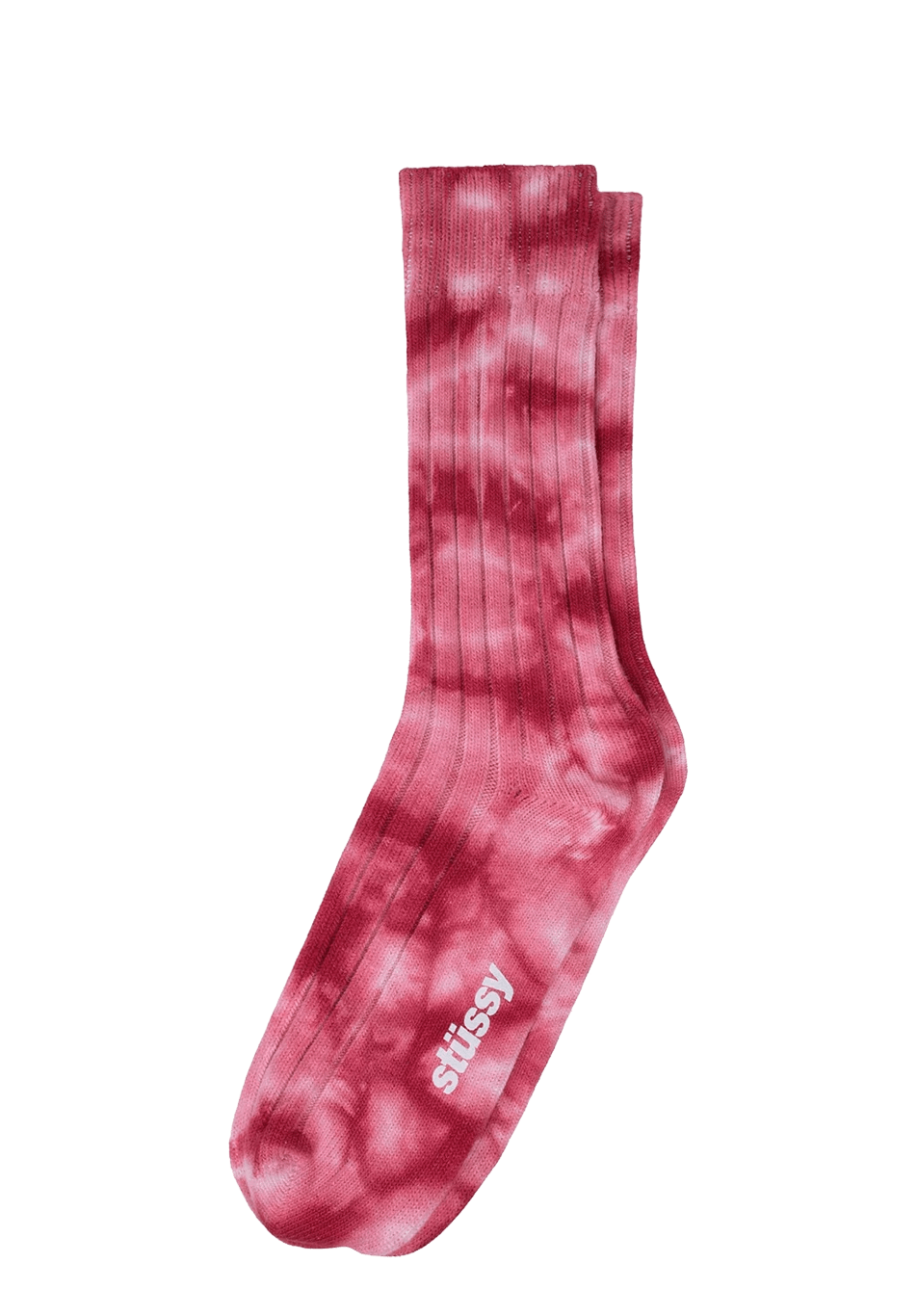 Stussy Dyed Ribbed Crew Socks Amber