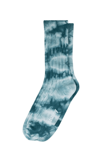 Stussy Dyed Ribbed Crew Socks Teal