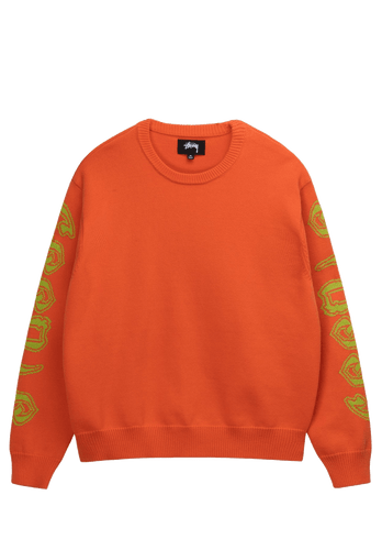 Stussy Sleeve Sweater Orange