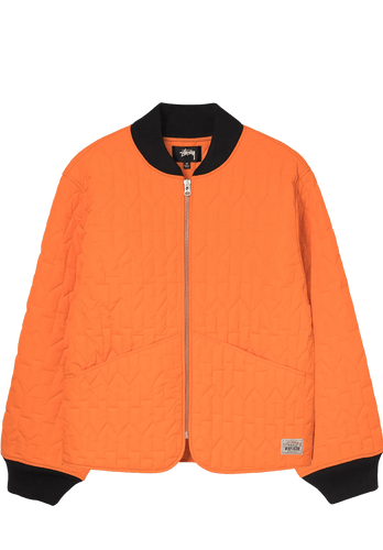 Stussy S Quilted Liner Jacket Orange