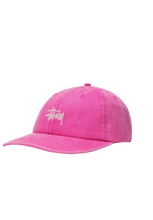 Load image into Gallery viewer, Stussy Washed Stock Low Pro Cap Magenta
