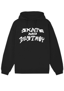 Thrasher Skate & Destroy Hoodie Black ONLINE ONLY