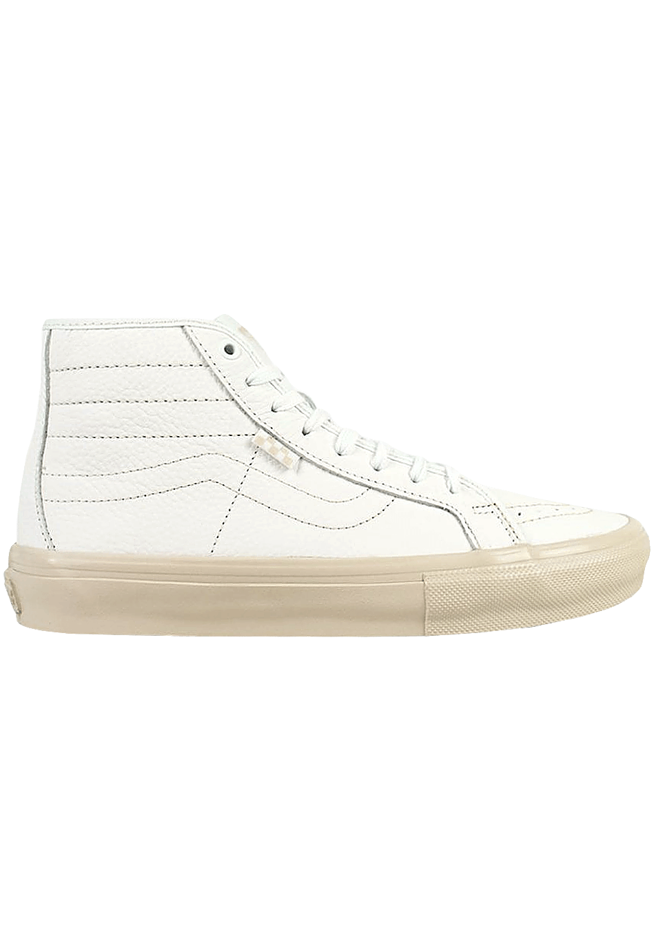 Vans Skate Sk8-Hi Deco Shoe Full Grain Leather Vintage White