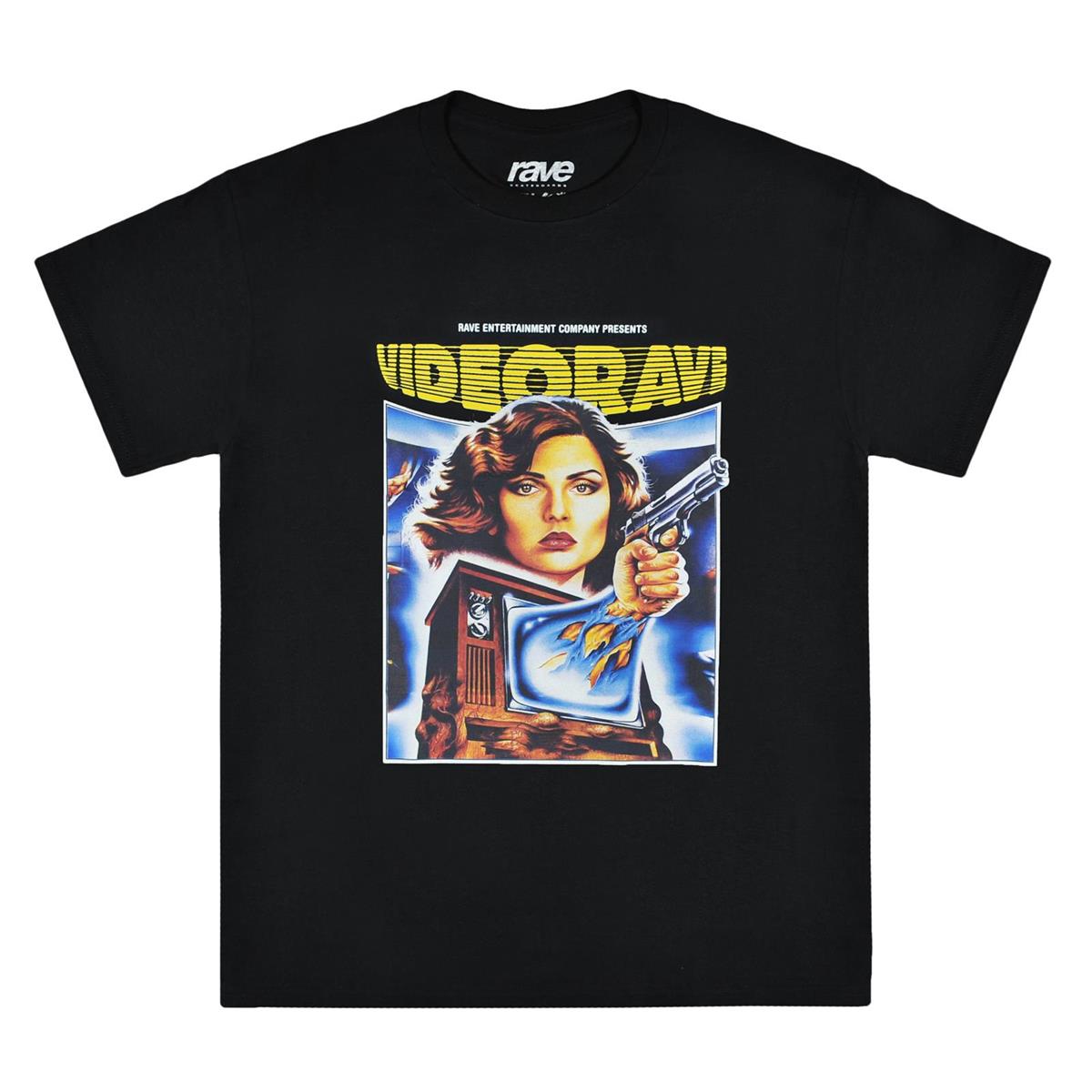 Rave Skateboards - VIDEORAVE Tee Black - Black