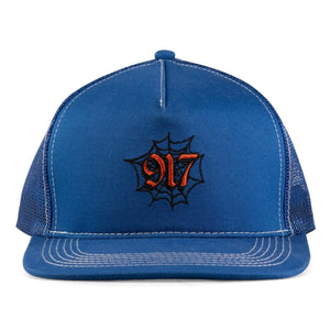Call Me 917 Web Blue Trucker Hat