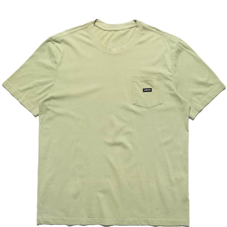 Chrystie NYC Small Patch Logo Pocket Tee Weed Green